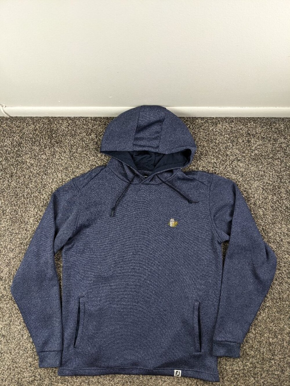White Manor Country Club Hoodie Sweatshirt Footjoy Blue Mens Small (Youth XL)